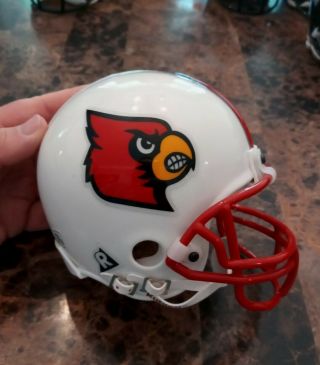 NCAA Louisville Cardinals Riddell mini Football Helmet size,  3 - 5/8 3
