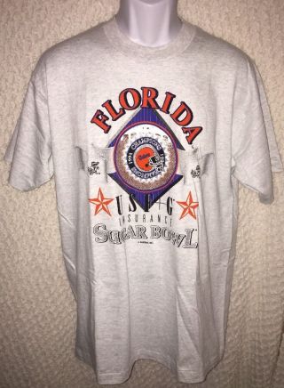 1994 Vintage Florida Gators Sugar Bowl Champions T - Shirt Size Adult Large
