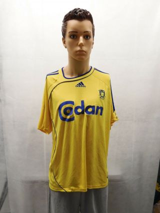 Brondby If Adidas 2006 - 08 Soccer Football Jersey Kit Mallot Shirt Xl Yellow