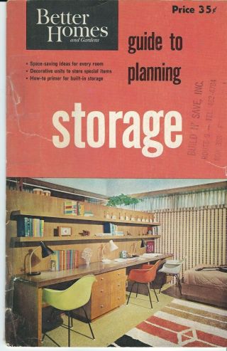 Vintage 1964 Guide To Planning Storage Better Homes And Gardens 52 Pages
