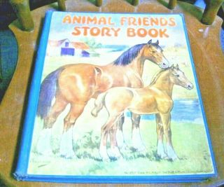 1942 Animal Friends Story Book - Platt & Munk Co.  Children 