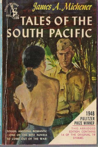 Vintage 1952 Pocket Book: " Tales Of The South Pacific " By James A Michener