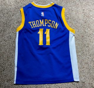 Klay Thompson Golden State Warriors Nba Basketball Jersey Youth Kids Adidas Sz M