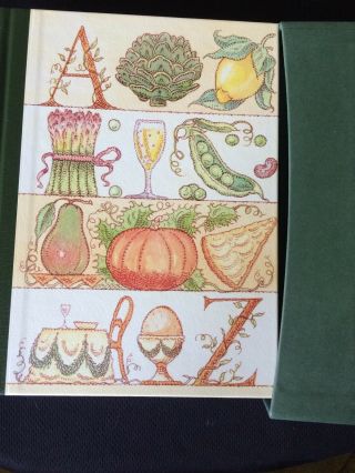 An Alphabet For Gourmets By M F K Fisher H/b Folio Book In Slipcase 2005 Unread