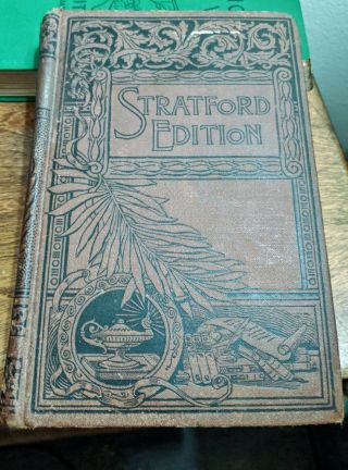 Vintage Book Anna Karenina Tolstoy Stratford Edition M.  Lupton 1892 Inscription