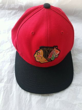 Nhl Mitchell And Ness Red Chicago Blackhawks Snapback Hat Cap