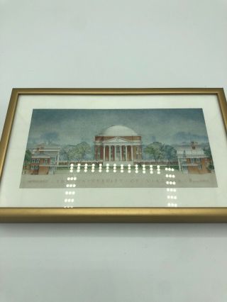 The University Of Virginia Print On Custom Frame
