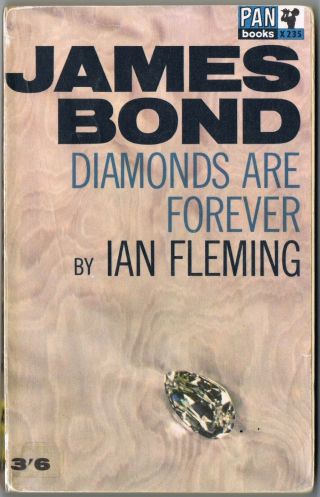 Ian Fleming " Diamonds Are Forever " James Bond 007 Pan Paperback 1965,  21st Print