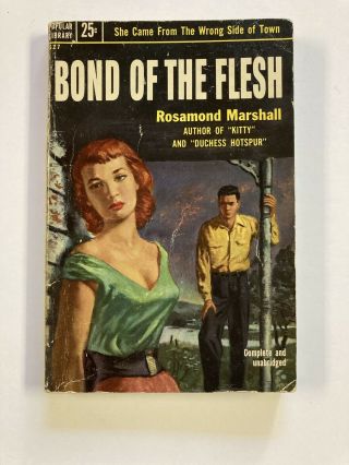 Bond Of The Flesh Rosamond Marshall Vintage Sleaze Gga Paperback Popular Library