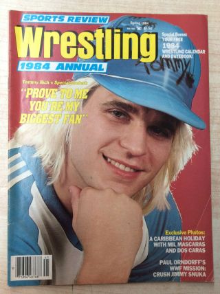 Sports Review Wrestling 1984 Annual Spring 1984 Wildfire Tommy Rich Cover