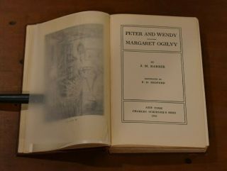 Rare 1915 Peter And Wendy - Margaret Ogilvy By J.  M.  Barrie - Peter Pan