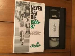 Dallas Sidekicks Never Say Die Vhs Championship Season 1986 - 87 Misl Soccer Tape