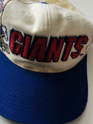 Official Nfl Vintage York Giants Hat - Apex - Pro Line - Snapback
