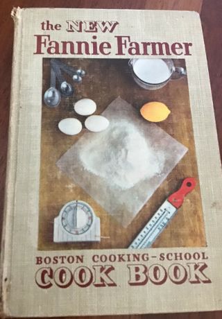 The Fannie Farmer Cook Book 1951 Ninth Edition Boston Cooking School
