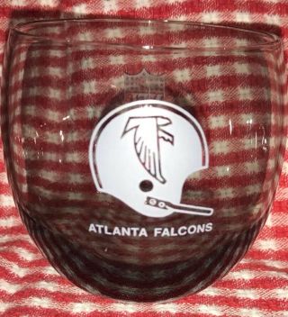 SET OF 4 Vintage Atlanta Falcons Hi Ball Bar Glasses NFL Promo Bowl Team 2