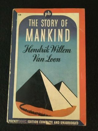 The Story Of Mankind By Hendrick Willem Van Loon,  Pocket Books Paperback