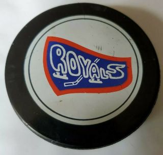 Cornwall Royals Ohl Ontario Hockey League Official Game Puck Made In Gdr Vintage