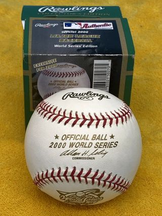 2000 World Series Official Rawlings Major League Baseball York Yankees Mets
