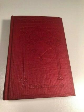 Antique Charles Dickens Pickwick Papers,  T.  Nelson & Sons Book Red Decor 2