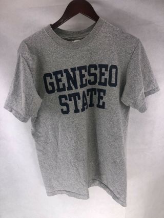 Vintage The Cotton Exchange Geneseo State University Knights T Shirt Size M Usa
