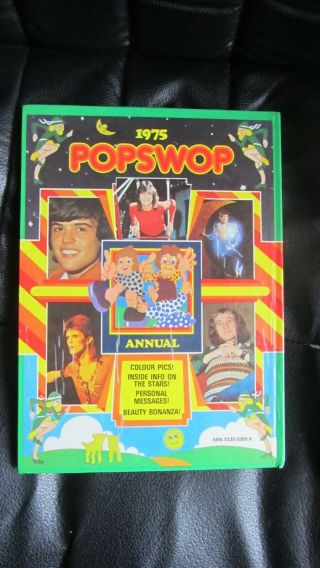 Vintage Collectable,  Popswop Annual 1975,  Unclipped,  Bowie,  Elton,  Rod,  Osmonds