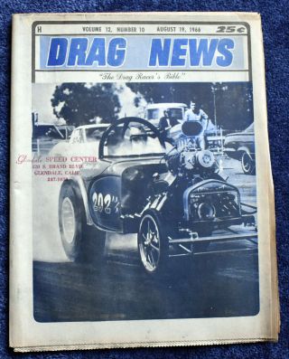 Drag News August 19,  1966 Vol 12 No 10