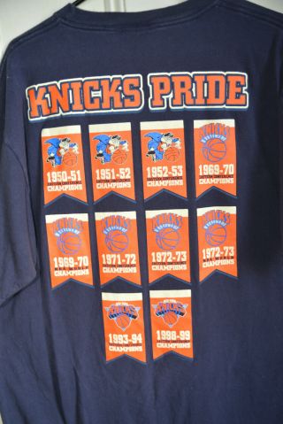 Rare Vintage Knicks Champion Tee Shirt Xl Hardwood Classic 1999