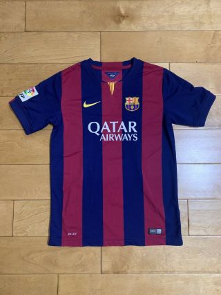 2014 - 15 Nike Youth Fc Barcelona Away Soccer Jersey Youth Extra Large