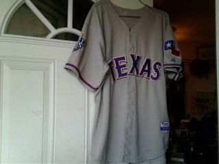 Texas Rangers Josh Hamilton 2010 World Series Jersey Size 52