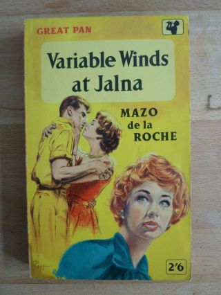 Variable Winds At Jalna 1960 Paperback By Mazo De La Roche – Pan Books G154