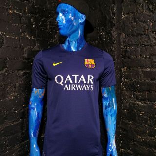Barcelona Training Jersey Nike 544993 - 411 Navy Blue Shirt Mens Size L