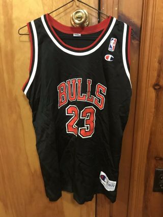 Vintage Youth Xl 18 - 20 Champion Chicago Bulls Michael Jordan Jersey