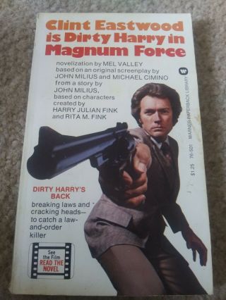 Magnum Force Film Adaption Book From 1974
