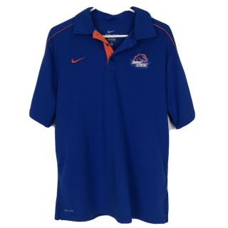 Nike Mens Boise State University Broncos Polo Shirt Dri - Fit Ncaa Football Medium