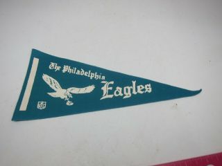 Rare Vintage 1960s Nfl Felt Mini Pennant Philadelphia Eagles Football Old Logo