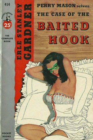 Pocket Book 414 Case Of The Baited Hook By Erle Stanley Gardner Vintage Mystery
