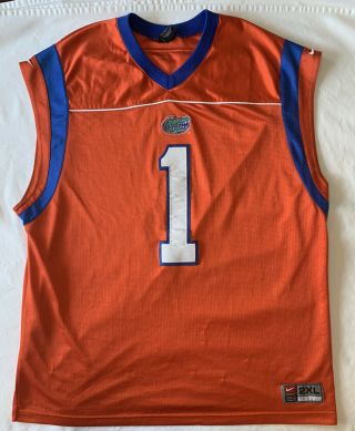 Florida Gators 1 Orange Basketball Jersey Adult 2xl Nike