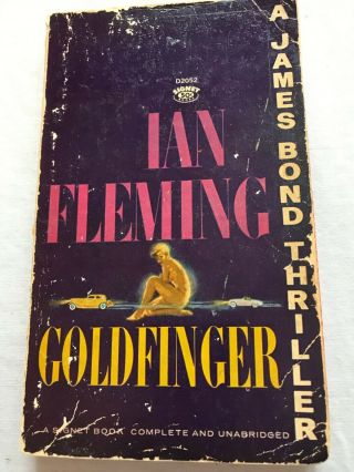 Goldfinger By Ian Fleming,  Signet 1960 Paperback,  Yellowed Pages