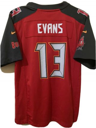 Nike Tampa Bay Buccaneers Mike Evans On Field 13 Red Jersey Youth Xl 18 - 20