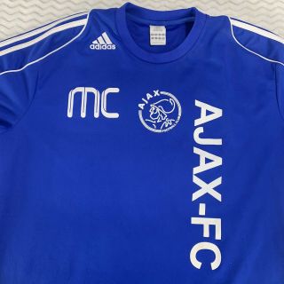 Adidas Ajax FC Amsterdam Blue Soccer Jersey Short Sleeve Shirt - XL 3