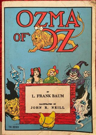 Ozma Of Oz 1975 Printing 1907 Copyright