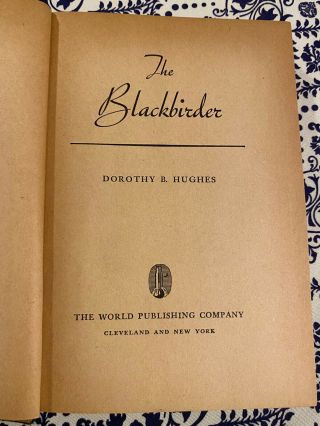 The Blackbirder By Dorothy B.  Hughes Copyright 1943