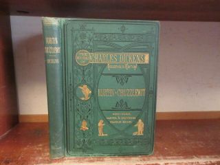 Life / Adventures Of Martin Chuzzlewit 1872 Charles Dickens Antique Victorian,