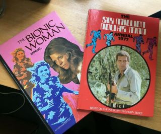 The Six Million Dollar Man Annual 1977 & The Bionic Woman Annual 1977 Unclipped