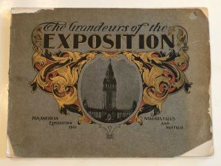 1901 Grandeurs Of Pan American Exposition Buffalo Ny Niagara Falls Pb Rh Barry