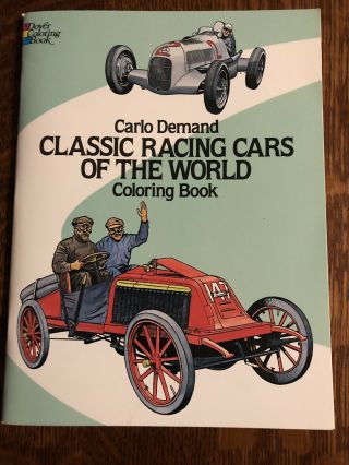 Classic Racing Cars Of The World Coloring Book By Carlo Demand