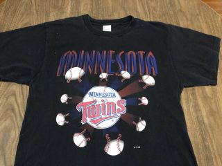 True Vintage 1993 Minnesota Twins Large T Shirt Mlb Baseball 90s