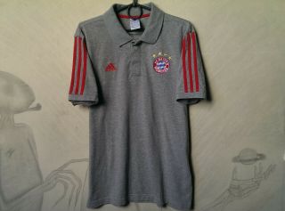 Fc Bayern Munich Training Footbal Shirt Adidas Polo Jersey Size M