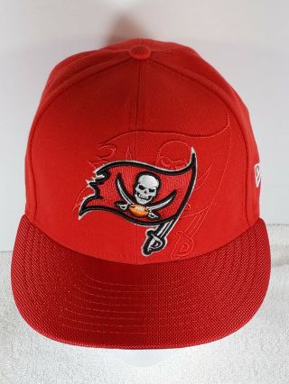 Era 59fifty 7 1/4 Tampa Bay Buccaneers Nfl Red Fitted Baseball Hat Cap