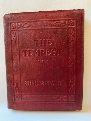 Vintage Little Leather Library Book The Tempest Red Shakespeare